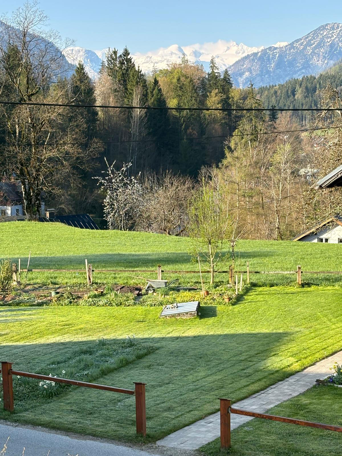 Dachstein und Plattenkogel im Abendrot